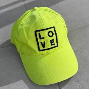 LOVE SXM Caribbean Sint Maarten Neon Hat Baseball Cap Souvenir Bright Yellow